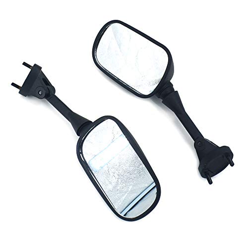 Fast Pro Motorrad Schwarz Seite Rückspiegel Kawasaki Ninja ZX6R 6RR 636 ZX10R Motorrad Spiegel - 3