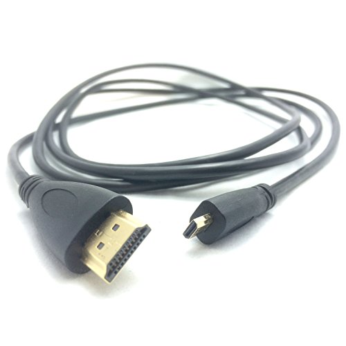 Keple | 2M HDMI auf Micro HDMl | Anshluss von Sony DSC-RX100 zu HDTV / Fernseher/ Monitor / Projektor / Plasma TV | Vergoldetes Micro HDMI Kabel 1.4 / 3D / Ethernet / Full HD / HD Ready / 1080p / 2160p / 4K / Ultra HD - 3