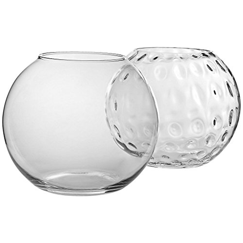 Vase, XXL Deko Blumenvase „FAMOUS BUBBLE“ Ø30cm, H=25cm, hochwertiges Glas, moderner zeitloser Style (GERMAN CRYSTAL powered by CRISTALICA) - 5