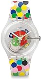 Swatch Damen Digital Quarz Uhr mit Plastik Armband SUOZ213