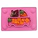Produktbild Silikon Baby Tischset mit Saugen Einteilig Fütterung Teller für Kleinkinder/Kinder, rutschfest No Mess Mat, Spülmaschine Mikrowellenherd Safe, Fit Fastest Tablett (Rosa)