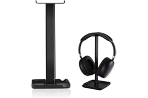 XPEX XPE 1PCS Soporte Auriculares Soporte para Auriculares Oficina Accesorios Soporte para Cascos Gaming Soporte Cascos Desk Accessories Soporte de Auricular Gaming Headset Stand（Negro）
