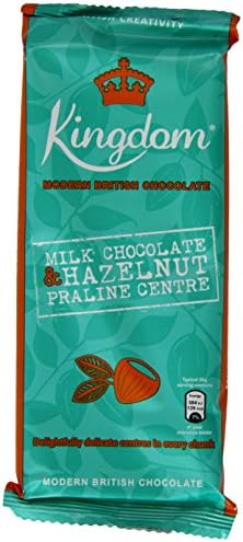 Kingdom Milk Chocolate with Hazelnut Praline Centre Bar 100 g (Pack of 5)