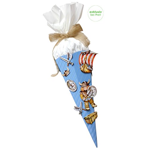 Preisvergleich Produktbild Schultüte Bastelset Wikinger - Zuckertüte - aus 3D Wellpappe, 68cm hoch