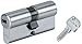 Produktbild Abus 27068 Tür-Zylinder/Schloss mit Schlüssel, Vernickelt, 40x40 mm