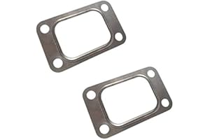 2x Boost Monkey Turbo T6 Flange Stainless Metal Gasket Open Turbine Housing SS T5 HX50