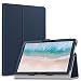 Produktbild Infiland Huawei MediaPad M5 Lite 10 Hülle Case, Slim dünne Kunstleder Schutzhülle Cover Tasche für Huawei MediaPad M5 Lite 10,1 Zoll 2018 Tablet PC(mit Auto Schlaf/Wach Funktion)(Dunkleblau)