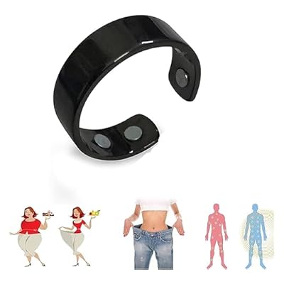 2024 New Olux Ring 1st Gen,olux Magnetic Ring,lymphatic Drainage Therapeutic Magnetic Ring,acupressure Magnetisc Ring Olux Rings For Women Men (black)