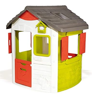 Smoby - 810500 - Maison de Jardin Neo Jura Lodge Personnalisable - 7 Accessoires à Ajouter