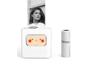 Memoking M02E przenośna mini drukarka termiczna Bluetooth z wielofunkcyjną aplikacją, drukarka naklejek do pamiętnika, zdjęć, notatek, pamiętników itp., kompatybilna z systemem Android i iOS