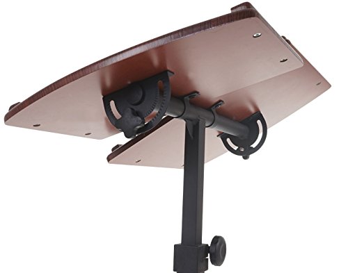 Laptoptisch Lancester, Notebooktisch Laptopständer, höhenverstellbar schwenkbar ~ Walnuss-Optik - 5