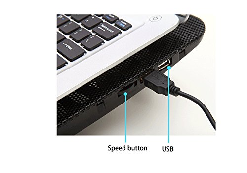 iwish 2016 neu Design USB Super Ultra Dünn 2 Lüfter Kühler Pad für 33 cm 35,6 cm Notebook Laptop Macbook PC Heizkörper - 3