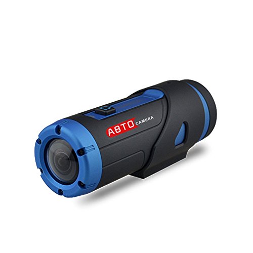 SZABTO G1S Cámara de acción deportiva H.265 Wi-Fi Videocámara HD 1080P con 3400mAh de iones de litio y 32 GB de almacenamiento, G-sensor 165 ° Gran Angular Control remoto inalámbrico (azul)