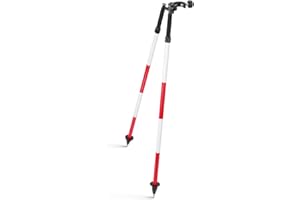 MOUNTLASER Treppiede Bipiede Rilevamento Pollice Rilascio, Treppiede in Alluminio Bipiede per Prisma Pali di Rilievo o Gps Pali di Totale Stazione GPS GNSS