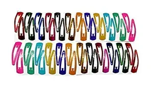 Vararo Clips for Hair,Inch Metal Barrettes Snap Hair Clips for Girls Toddlers Kids Teens Women, Cute Candy Color Hair Accessories