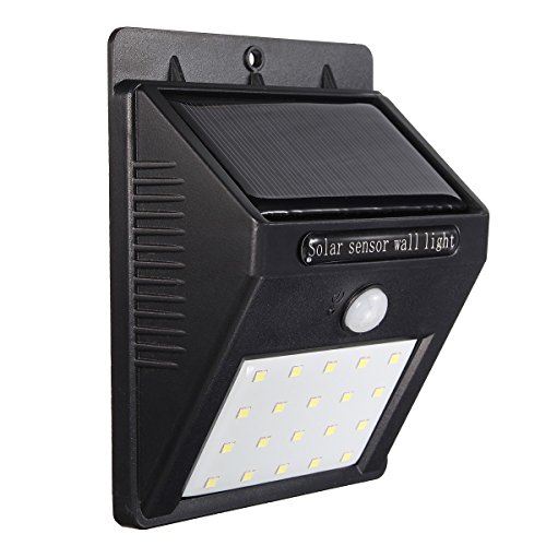 Solarleuchte, GLISTENY 16LED Solarbeleuchtung Bewegung Aktiviert Wandlicht Sensor Lampe IP65 wasserdichte Solarlicht Lampe Wireless Security Für Patio Deko Yard Garten Auffahrt Außenwand