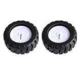 Radparameter: FLAMEER Intelligentes Auto Rad / Reifen / Rollen mit D Achsen Design, aus Gummi und ABS, ca. 43 x 19 mm