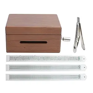 DIY Music Box, Small Music Box Home Decoration Wood Music Box, for Birthdays Christmas Parties Valentine's Day