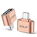 Produktbild Micro USB Adapter, Joyshare Micro USB auf USB OTG Adapter Kabel für Smartphones, Micro USB B male zu USB A female- Gold- 1 Stücke