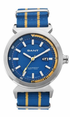 Gant Watches Herren-Armbanduhr XL BRADLEY Analog Textil W70273 Gant Watches Herren-Armbanduhr XL BRADLEY Analog Textil W70273