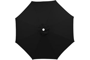 HonunGron Auvent De Remplacement pour Parasol 3.5m/3.0m/2.8m/2.7m/2.5m/2.3m/2m 6/8 Baleines, Toile De Parasol Déporté Remplacement Pour Cour, Jardin, Plage, Protection UV