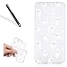 Produktbild Hülle für LG G6,Transparent Hülle für LG G6,Leeook Kreativ Schön Cute Weiß Seelöwe Painted Entwurf Ultra Dünn Schlank Weich TPU Rubber Schutzhülle Transparent Handyhülle Crystal Clear Silikon Durchsichtig TPU Bumper Case Cover für LG G6 + 1 x Schwarze Eingabestift-White Sea Lion