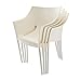 Produktbild Kartell Dr. No Stuhl 4er Set (gleiche Farbe), wachs weiß Polypropylen Gestell aluminium