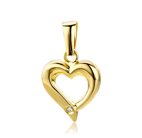 Miore-Joven Anhnger 18 Karat (750) Gelbgold, 1 Diamant,MAP47Y