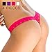 Produktbild Adesugata Damen-Tanga, durchscheinend, sexy Dessous, Spitze, T-Rückseite, G-String, Slip, 4 Stück schwarz schwarz XXX-Large