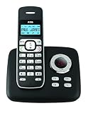  AEG Voxtel D205 - Teléfono (DECT, Polifónico, Negro, Plata, Escritorio, Base & Handset, 50 entradas)