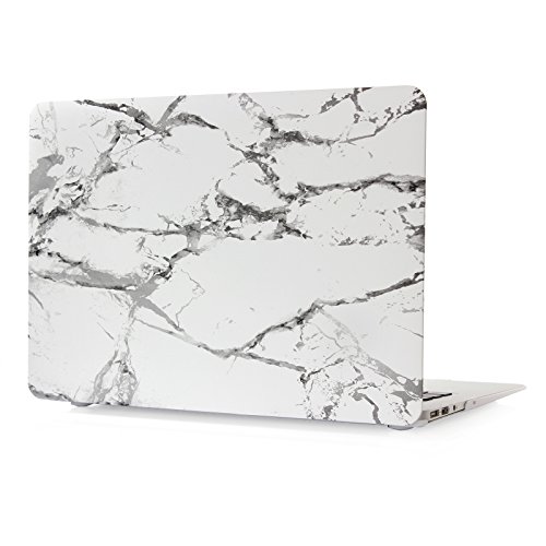 HASESS Marmor Muster Harte Schale Case Abdeckung für 11-Zoll MacBook Air 11.6″ (Models: A1370 und A1465 + Klar TPU Tastatur Abdeckung + Klar LCD-Schirm-Schutz – Marmor Drucken - 5