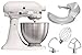 Produktbild KitchenAid Classic in weiss inkl. Spritzschutz