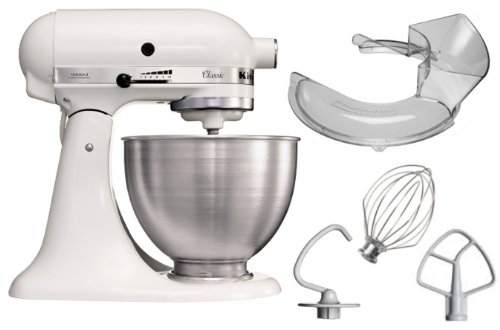 Preisvergleich Produktbild KitchenAid Classic in weiss inkl. Spritzschutz