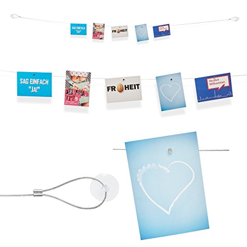 Lumaland Fotoseil Magnetseil inklusive superstarker Magnete verschiedene Längen 2m Horizontal - 3