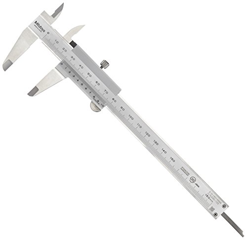 Mitutoyo Taschen Messschieber 150 mm Serie 530, Ablesung: 0,02 mm mit Feststellschraube 530-122