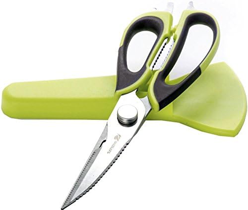 WISLIFE Kitchen Shears - Best Kitchen Scissors for Poultry, Seafood, Scallop, Herb, Scissoring