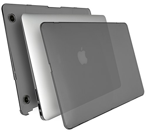 MyGadget H  lle Hard Case  Matt  - f  r Apple MacBook Air 13   ab Mitte 2011  A1466 A1369 - Schutzh  lle slim Hartschalen Tasche Plastik Cover in Grau
