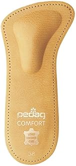 Pedagpedag Comfort Leather Insole - The Extra Portion of Support & Comfort for Your Foot | Pad for Pronounced Splayfoot | Ideal for Comfortable, Flat Shoes | Relieves Foot Discomfort