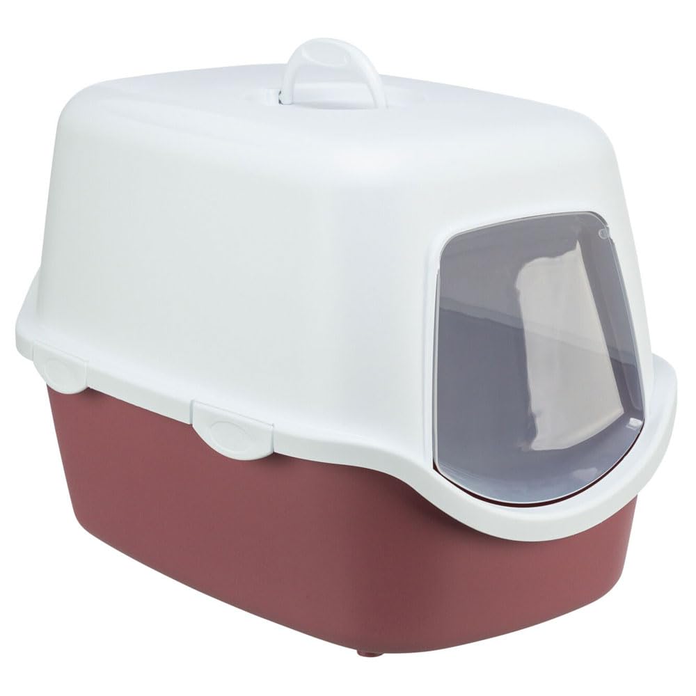 Trixie – Arena para Gatos, Color Frambuesa/Blanco, 10 L, Aglomerante, Baja en Polvo, Higiene Óptima para Gatos