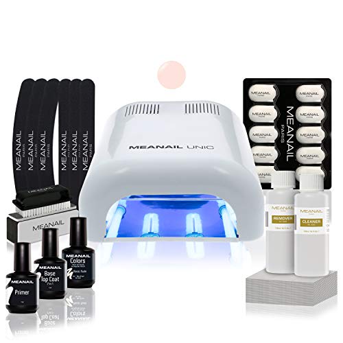 Lampara LED UV Secador de Uñas Esmalte Semipermanente Pintauñas Decoración de Uñas Kit Manicura y Pedicura Nail Factory Edition Basic