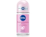NIVEA Women Pearl & Beauty Radiance Deodorant Roll On | Underarm Deodorant with Pearl Extract & Avocado Oil for Smooth, Beautiful & Even-Toned Underarms | 72H Odour Protection, 0% Alcohol, 50 ml
