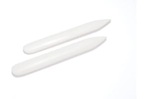 hf hajo - fix Magnet- | Klebe- | Schneideprodukte Falzbein aus Knochen, 12cm, 2 Stück – zum Falten von Papier oder Karton, Lederverarbeitung, Falzen