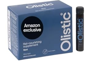 Olistic - WOMEN NEXT, Complemento Alimenticio Anticaída de Cabello, Ingredientes Naturales y Vitaminas, Previene la Caída del Pelo, Vegano, Sin Gluten, Mujer a Partir de 50 Años - 28 Ampollas
