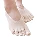 Produktbild Beito 1pair Frauen Fünf-Finger-Socken Low Cut dünne Silk Non-Slip-Strümpfe unsichtbare Liner Socken (Incarnadine)