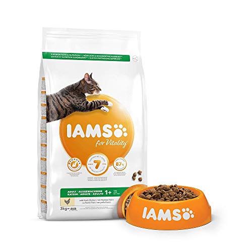 IAMS for Vitality Alimento para Gato Adulto con pollo fresco [3 kg]