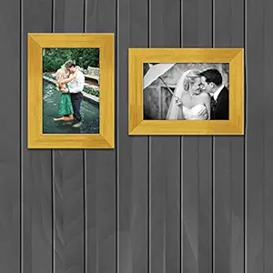 ArtzFolio Wall & Table Photo Frame D430 Golden 4x6inch;Set of 2 PCS