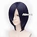 Purple 30CM Short Layered Anime Cosplay Heat Resistant Full Wig