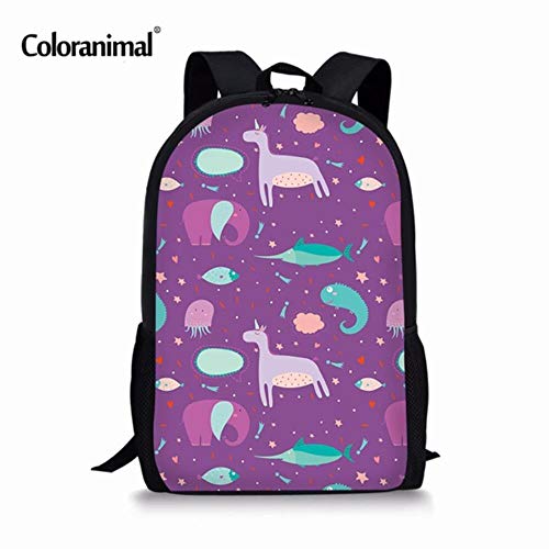 Preisvergleich Produktbild GuiSoHn Unisex Cartoon Monster Gedruckt Rucksack Jungen Mädchen Lässig Schultasche Kinder Backpack