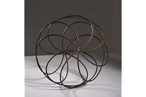 THE NEW EDEN Raw Steel Rusty Garden Sphere / Ball