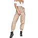 Produktbild Vovotrade Damen Freizeithose Jogginghose Hose Damen Beiläufig Harem Ausgebeult Hüfte Hop Tanzen Joggen Schweiß Hose Slacks Trousers (Khaki, Size:S)